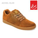 es エス スケート シューズ アクセルスリム ACCEL SLIM BROWN/GUM メンズ シューズ スニーカー 靴 スケシュー 23FW