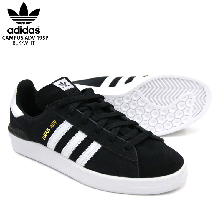 ADIDAS SB アディダスエスビー スニーカー CAMPUS ADV キャンパス BLK/WHT スケートシューズ スケシュー B22716