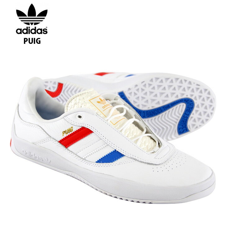 【スーパーセール限定●全品ポイント2倍中】ADIDAS SB アディダスエスビー スニーカー ピュイグ ADIDAS SB PUIG 21SM FY7775 WH/BL/RD スケートシューズ スケシュー【クエストン】