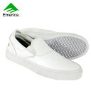 エメリカ スケート シューズ EMERICA WINO G6 SLIP ON WHT レザー スニーカー シューズ【クエストン】