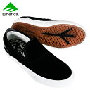 エメリカ シューズ EMERICA WINO G6 SLIP ON BLK/WHT/WHT スケボー 靴 スニーカー スケシュー 24FW