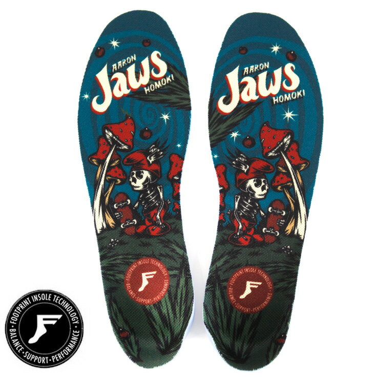 樂天商城 - FP インソール フットプリント FOOTPRINT ELITE INSOLE MOLDABLE JAWS MUSHROOM スケートボード スケボー キングフォーム