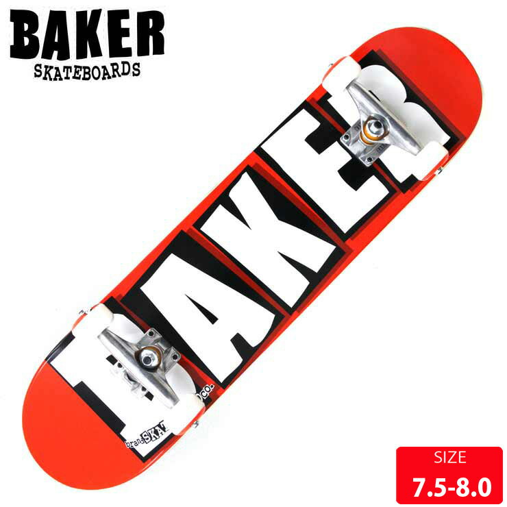 BAKER ベイカー コンプリート BRAND LOGO WHT DECK 7.75 スケートボード スケボー