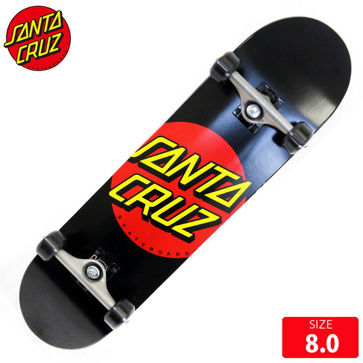 スケボー コンプリート サンタクルズ SANTA CRUZ CLASSIC DOT FULL DECK 8.0 SKATEBOARD スケートボード