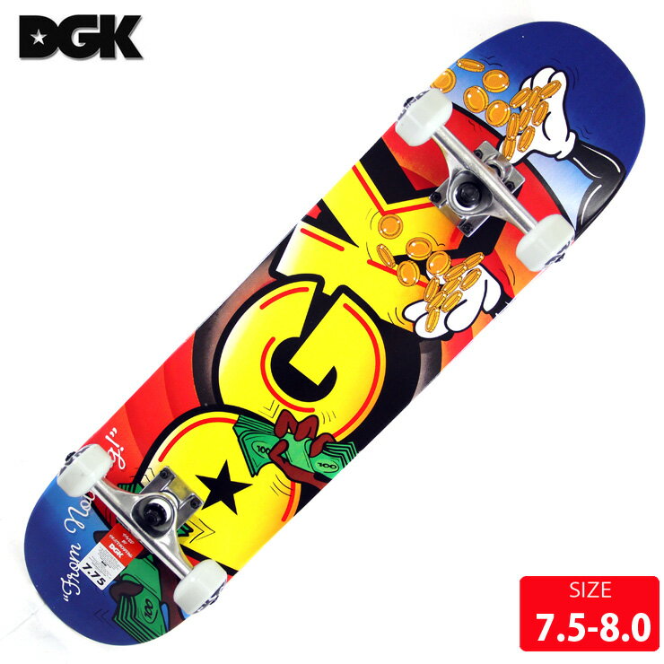 DGK fB[W[P[ Rv[gfbL JACKPOT COMPLETE DECK SIZE 7.5 7.75 8.0 SKATEBOARD XP[g{[h XP{[