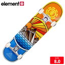 スケボー コンプリート エレメント ELEMENT RISE AND SHINE COMP DECK 8.0 コンプリ 完成品 スケートボード【クエストン】