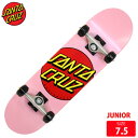 スケボー コンプリート サンタクルズ SANTA CRUZ CLASSIC DOT MICRO DECK 7.5 SKATEBOARD ジュニアスケートボード
