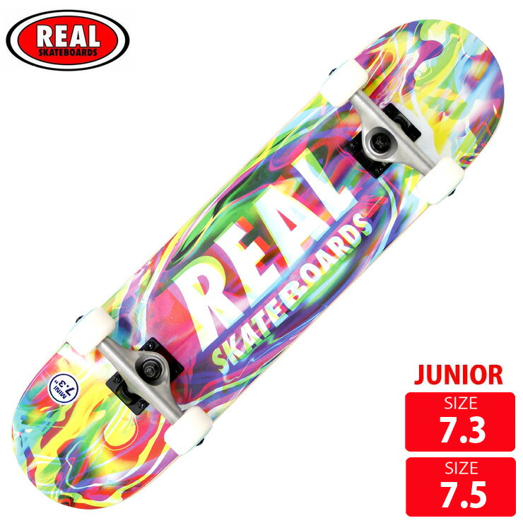 スケボー ジュニア コンプリート リアル REAL COMPLETE PSYCHOACTIVE OVAL SIZE 7.3 7.5 完成品 スケートボード SKATEBOARD 24SS