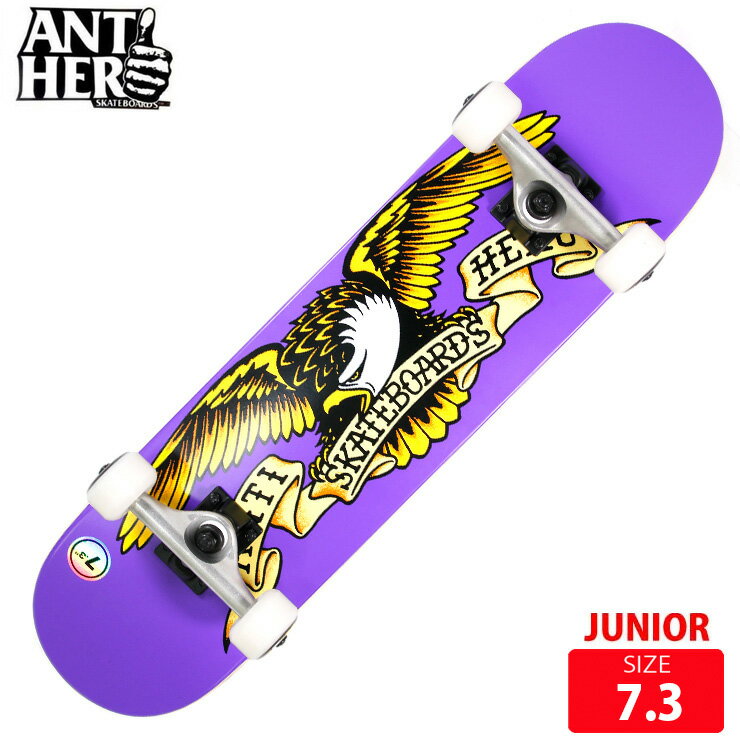 Rakuten - スケボー ジュニア コンプリート アンチヒーロー ANTI HERO NEW CLASSIC EAGLE SIZE 7.3 完成品 スケートボード 26SS