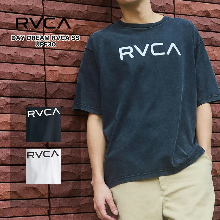 RVCA ルーカ メンズ Tシャツ 天竺 吸水 速乾 UPF30 TEE 半袖 シンプル ロゴ 海水浴 プール サーフィン 夏 BG041206