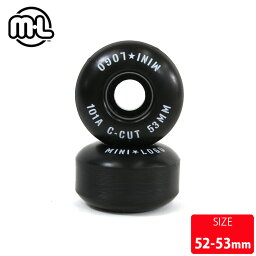 ミニロゴ ウィール WHEEL MINILOGO C-CUT BLK 52-53mm スケートボード POWELL SKATEBOARD NEWデザイン