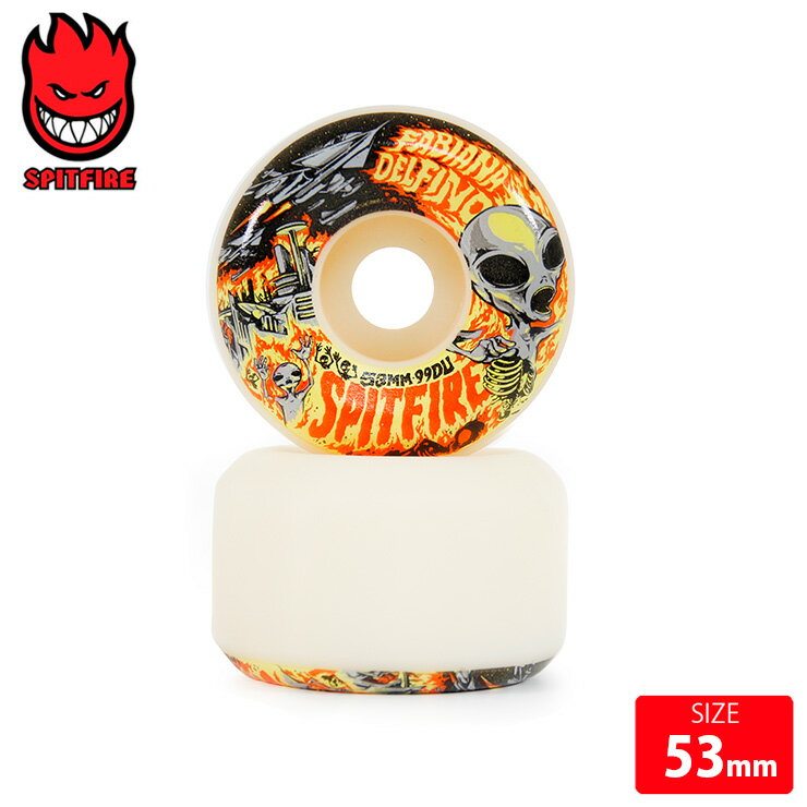 Wheel - スケボー ウィール スピットファイヤー SPITFIRE WHEEL F4 99D FABIANA INVASION CONICAL FULL 53mm スケートボード SKATEBOARD