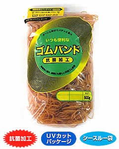 輪ゴム ＃12 アメ色 500g×40袋(1カートン20kg)