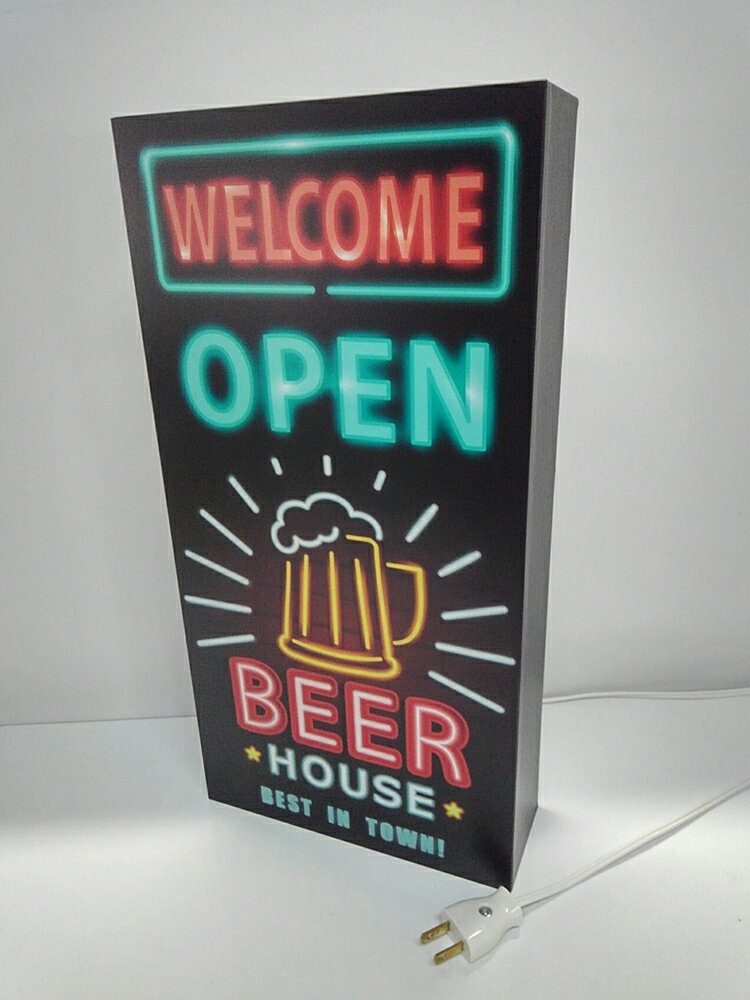 限定セール Ledデザインライト Welcome Open Beer ビール 生ビール ビールジョッキ ジョッキ 居酒屋 やきとり屋 焼肉屋 中華店 飲食店 ネオン風 レトロ 看板 インテリア 雑貨 置物 Lサイズ 2 値引きする Robisz To