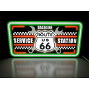 【LEDデザインライト】SERVICE STATION サービスステーション GASOLINE ガソリン ガソリンスタンド ROUTE US66 ルート66 車 車屋 バイク バイクショップ スパナ USA アメリカン アメリカン雑貨…