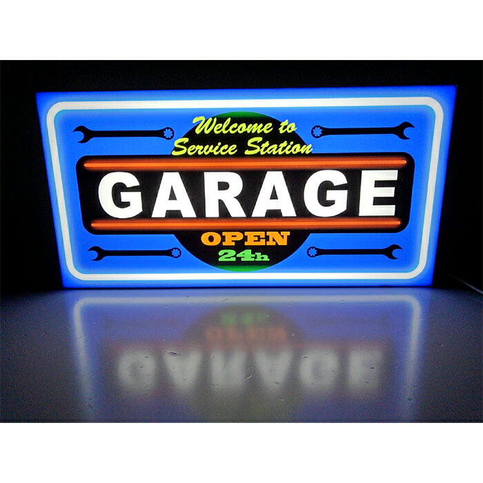 【LEDデザインライト】GARAGE ガレージ SERVICE STATION サービスステーション ガソリンスタンド 車 車屋 バイク バイクショップ USA アメリカン アメリカン雑貨 WELCOME OPEN ネオン風 看板 …