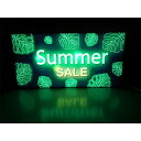 【LEDデザインライト】SUMMER SALE サマーセール SUMMER サマー 夏 バーゲン バーゲンセール アパレルショップ アメリカン雑貨 ネオン風 看板 インテリア 雑貨 置物◆Lサイズ-1◆
