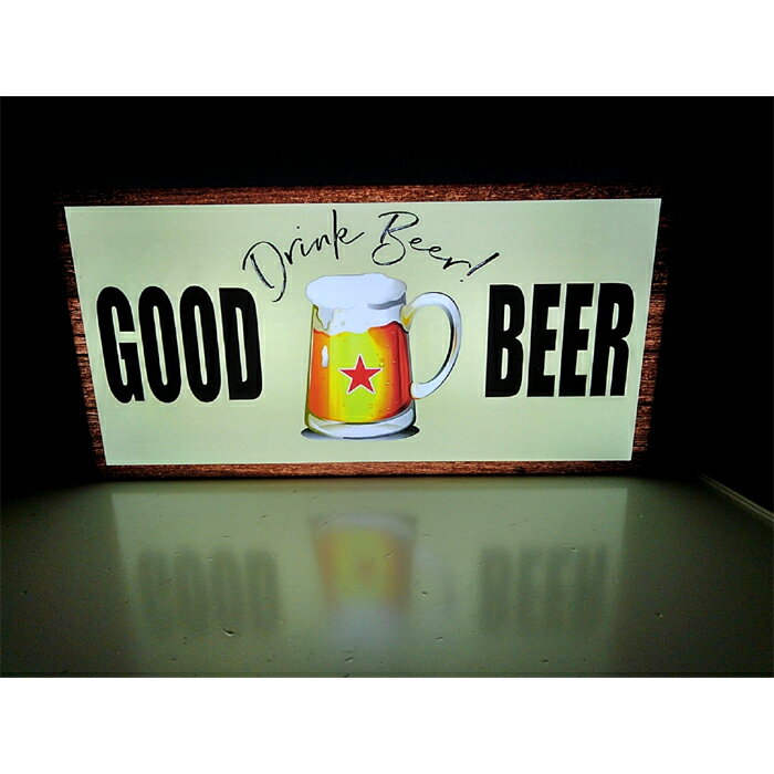 Rakuten - 【LEDデザインライト】GOOD BEER BEER ビール 生ビール ビールジョッキ ジョッキ 居酒屋 やきとり屋 焼肉屋 中華店 飲食店 WELCOME OPEN 看板 インテリア 雑貨 置物◆Lサイズ-5◆