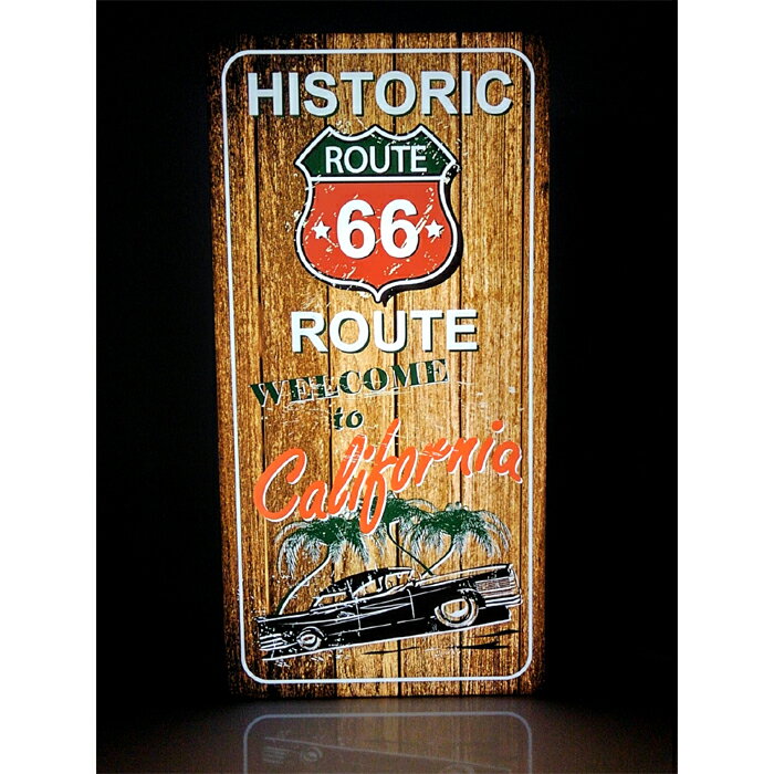 魅力的な Ledデザインライト Route66 ルート66 アメリカ アメリカ国旗 カルフォルニア キャディラック アメ車 車 バイク ハイウェイ ガソリンスタンド アメリカン雑貨 Open Welcome 看板 インテリア 雑貨 置物 Lサイズ 8 即納最大半額 Insightbook Net