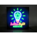 【LED2wayデザインライト】INDICA LIGHT MEDICAL CANNABIS カンナビス 電球 ライト アメリカン雑貨 VAPE SHOP タバコ...