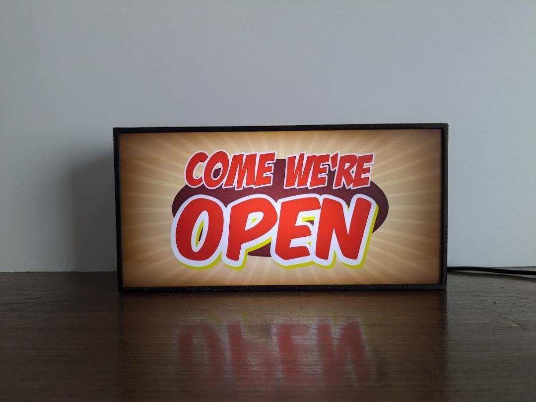 楽天市場】看板 オープン クローズ（ライト・照明器具｜インテリア