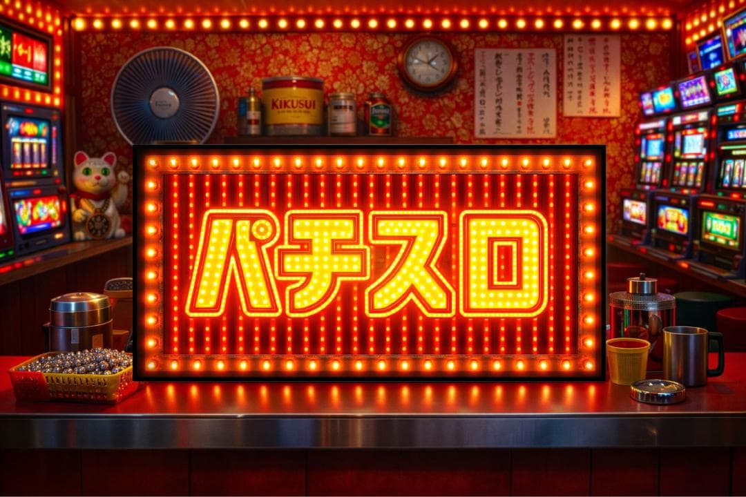 【オーダー無料 Lサイズ】パチスロ パチンコ 777 娯楽 遊技場 ゲームセンター ギャンブル 昭和レトロ おもしろグッズ プレゼント 店舗 自宅 屋台 キッチンカー パーティー イベント テーブル カウンター サイン ランプ 照明 看板 置物 雑貨 ライトBOX 電飾看板 電光看板 r-rproject-10001449 カッコおもろい堂 サンプル画像2