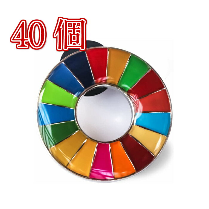 【正規販売店】 【国連本部限定販売】 SDGs ピンバッジ 日本未発売 UNDP 丸みタイプ 40個 バッチ 国連 おすすめ 正規…