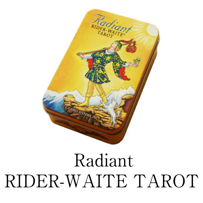 yK̔Xz ySۏ؁z Radiant RIDER-WAITE TAROT in a Tin ^bg J[h ߃TCY    