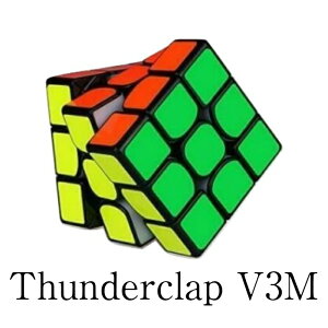【正規販売店】 【安心保証あり】 Thunderclap 3x3x3 V3 M ブラック QiYi 磁石内蔵 3x3x3競技用 スピードキューブ ルービックキューブ 知育玩 具学習玩具