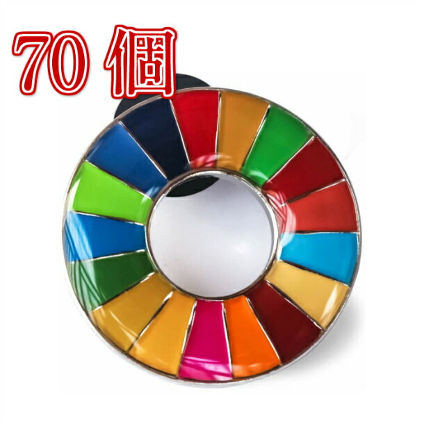Rakuten - 【正規販売店】 【国連本部限定販売】 SDGs ピンバッジ 日本未発売 UNDP 丸みタイプ 70個 バッチ 国連 おすすめ 正規品 sdgs 17 目標 公式