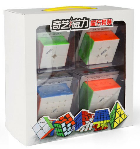 【正規販売店】 【安心保証】 QiYi Magnetic Suit 磁石搭載 4個 セット ルービックキューブ ステッカーレス 2x2 3x3 …