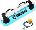 GLADANA ウォーターバッグ 35L 体幹トレーニング 目盛り付き ポンプ付き 35L 簡単重量調節 コアトレーニング 筋トレ器具 バーベル