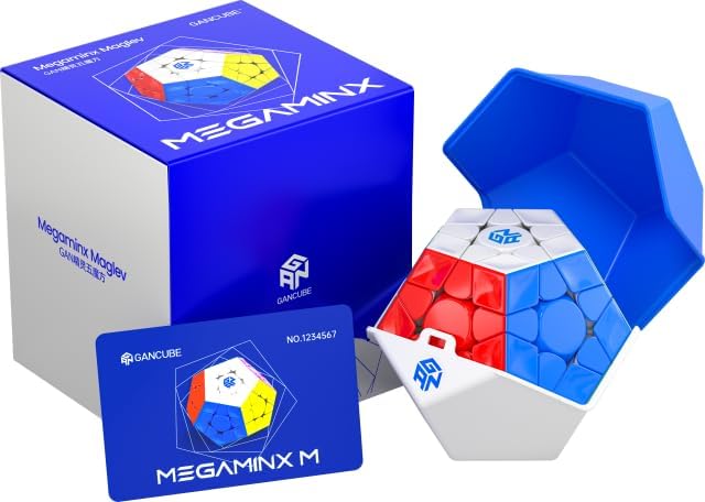 正規品 GAN Megaminx Maglev UV 磁石搭載 ルービック キューブ 12面体競技用パズル ステッカーレス 安心 オリジナルマイクロファイバークロス 1