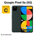 【中古】Google Pixel 5a (5G) 128GB G4S1M Mostly Black ブラック ジャンクC グーグルピクセル スマホ 本体 交換 返品不可 使用不可