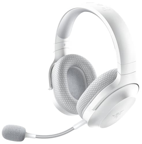 楽天セレクトショップ RSTRazer レイザー Barracuda X Mercury White （Bluetooth対応モデル） ワイヤレスゲーミングヘッドセット TriForce40mmドライバー 着脱式 HyperClearカーディオイドマイク 50時間駆動 2.4GHz/Bluetooth USB-Cドングルで素早く切り替え PC PS5 PS4 Switch スマホ バラクーダエッ