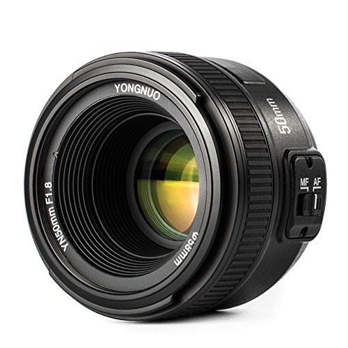 YONGNUO Nikon YN50mm F1.8N 単焦点レンズ ニコン Fマウント フルサイズ対応 標準レンズD5系列、D4系列、D850、D810系列、D800系列、D750系列、D700、D610、D600、D500、D300系列、D7500、D7200、D7100、D7000、D5600、D5500、D5300、D5200、D5100、D5000、D3400、D3300、D31