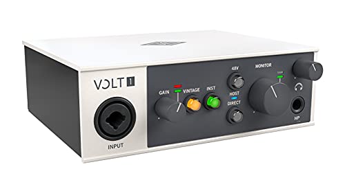 Universal Audio VOLT 1 USB 2.0 オーディオインターフェース 1イン/2アウト ビンテージマイクプリアンプモード搭載【国内正規品】