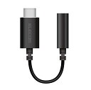 エレコム(ELECOM) イヤホン変換アダプタ タイプc USB-C イヤホンジャック変換 高耐久 オーディオ 4極 iPhone15シリーズ非対応 ブラック EHP-C35DS01BK