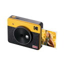 コダック KODAK Mini Shot 3 Retro 4PASS 2-in-1インスタントカメラ＆フォトプリンター(7.6cmx7.6cm)＋8枚,イエロー