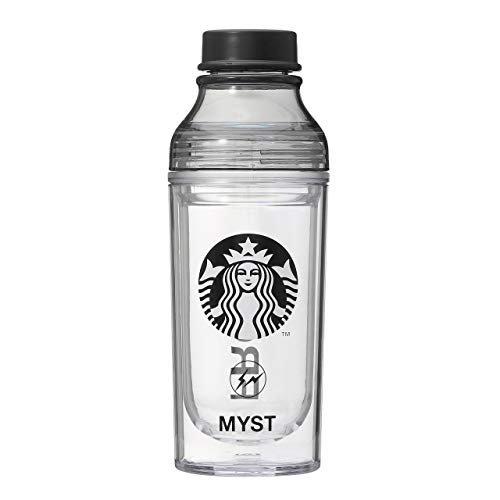 スターバックス 水筒 スターバックス スタバ ダブルウォールサニーボトルブラック FRGMT MYST 473ml グランデ ブラック 黒 フラグメント 渋谷 藤原ヒロシ