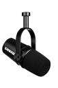 SHURE MV7 ポッドキャストマイクロホン : ダイナミックマイク 配信/録音/実況/ゲーム/ゲーミング/テレワーク MOTIVシリーズ iOS Android Mac Windows対応 MV7-K-J ブラック
