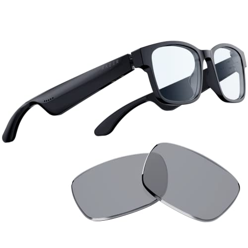 [レイザー] Razer Anzu Smart Glasses Rectangle Frame スマートグラス Size SM Bundle with Blue Light Filter and Polarized Lenses [並行 輸入品]