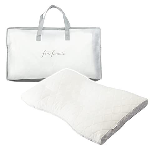 nishikawa 【 西川 】ファインスムーズ 枕 低め エラストマーパイプ Quilt360(特許)でスムーズな寝返りをサポート 特殊立体構造で頭部にフィット 首肩の負担を軽減 ウレタンシートで高さ調節可能 程よい弾力とフィット感 高い通気性 消臭加工パイプ素材 仰向き寝 横向き寝対