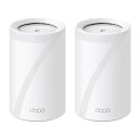 TP-Link WiFi 7 ルーター メッシュ WiFi システム トライバンド 5760 Mbps (6GHz) + 2880 Mbps (5GHz) + 574Mbps (2.4GHz) 2.5Gbps イーサネットポートx1 シームレスAIメッシュ MLO 320MHz TP-Link 2ユニット Deco BE65 2-pack