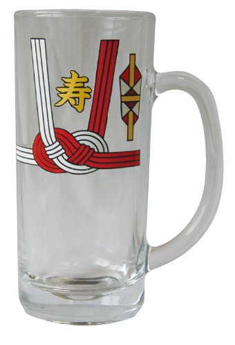 サンアート おもしろ食器 「 飲み会・忘年会・パーティー 」 ご祝儀袋風 ビールグラス・ジョッキ 330cc..