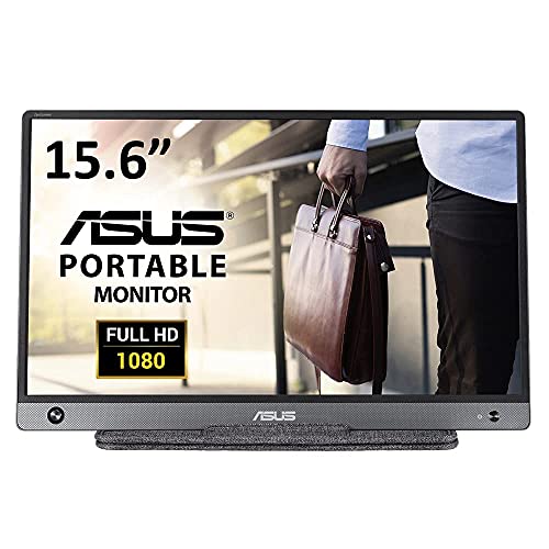 ASUS MB16AH モバイルモニター モバイルディスプレイ 15.6インチ/IPS/フルHD/PS4・Switch・PC・スマホ対応/薄さ9mm・軽量730g/USB-C・HDMI/スピーカー