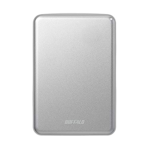 BUFFALO USB3.1(Gen.1)対応 アルミ素材&薄型ポータブルHDD 2TB シルバー HD-PUS2.0U3-SVD