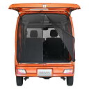 セイワ(SEIWA) 車用 防虫ネット 楽らくマグネット バックドア専用 Sサイズ IMP041 1枚入り メッシュ 両面スライドファスナー 車中泊 エブリイ/HIJET に最適サイズ カー用品 カメムシ対策