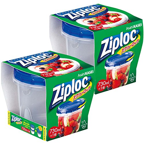 【まとめ買い】 ジップロック スクリューロック 保存容器 730ml (1個入)×2個