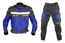 DUHAN(ドゥーハン) バイクジャケット&パン ツセット ブルー XL オールシーズン 春夏秋冬用 905413
